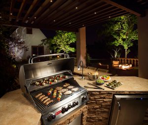 Outdoor kitchen and living landscaping materials from CPS distributors in Denver, Colorado and Wyoming