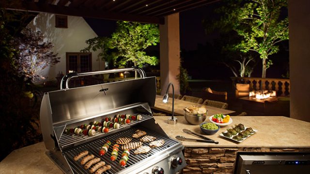Outdoor kitchen and living landscaping materials from CPS distributors in Denver, Colorado and Wyoming