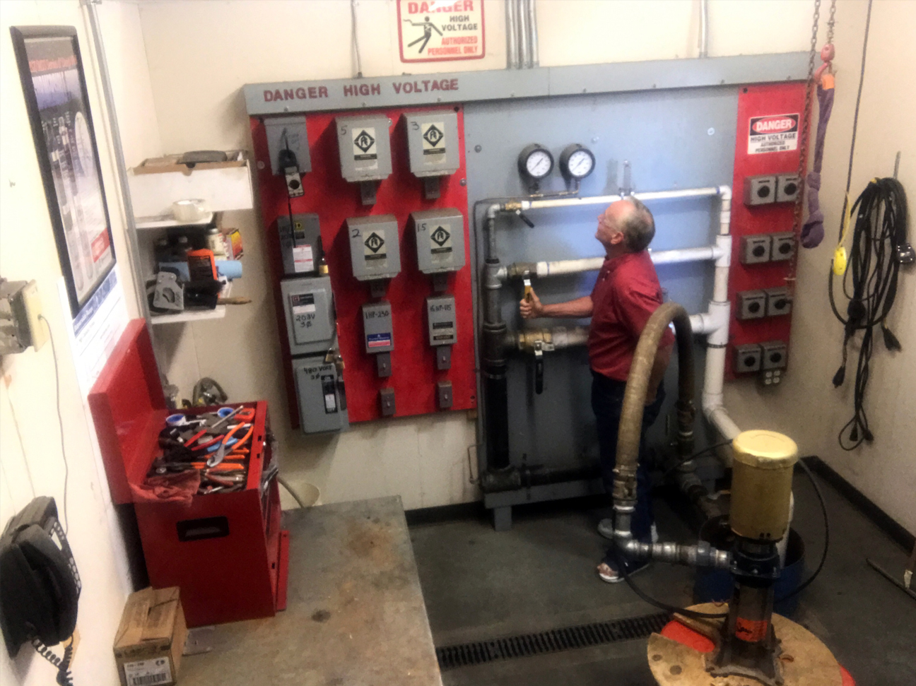 CPS Pump Division Manager John Wachter Inspects a Pump at our Westminster, CO Location